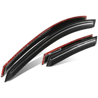 Ajuste 08-10 Saturn Vue Negro Brillante 3M Cinta Adhesiva 4 Ventanas Viseras Protector de Lluvia Foto 1 de 4