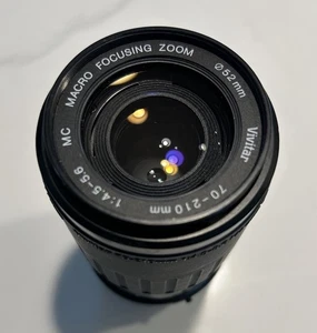 Vivitar MC 70-210mm f/4.5-5.6 Macro Focusing Zoom Lens For Pentax KA/Ricoh +caps - Picture 1 of 4