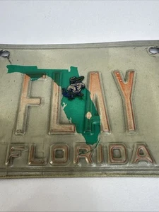 Vintage RARE custom “FLAY” 1990s Florida license plate Go Gators! - Picture 1 of 4