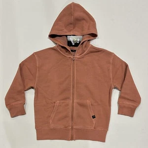 Boys' Zip-Up Hooded Sweatshirt - art class Orange XS (4/5) - Picture 1 of 3