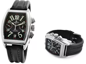 RUSSISCHE UHR POLJOT CHRONOGRAPH 3133/1551001 TONNEAU BLACK DE - Bild 1 von 7