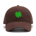 Men's Baseball Caps Embroidered St Patrick's Day Shamrocks Washed Cotton Dad Hat