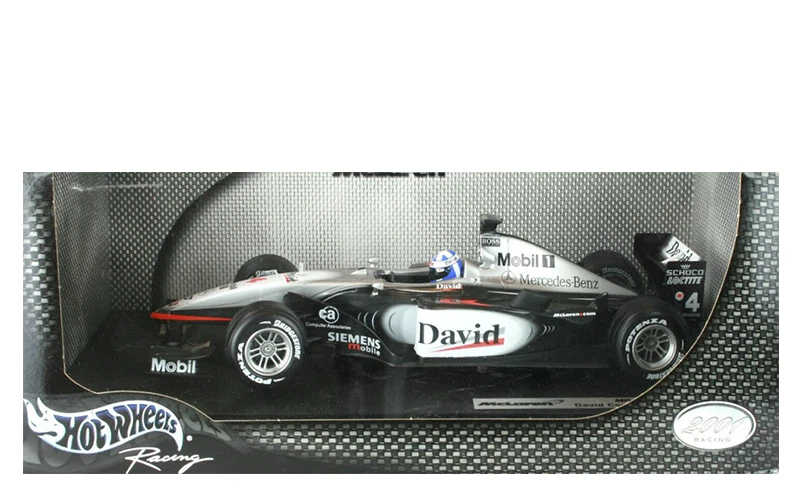 MATTEL HOT WHEELS 50199 McLAREN MP 4/16 COULTHARD GP 2001  1/18 F1 SCALE MODEL - Immagine 1 di 1