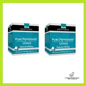 2 Packs of 20 Dilmah Exceptional Peppermint - Picture 1 of 1