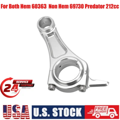 Varilla de conexión de aluminio US Billet (3,308" std) para varilla de motores Predator 212cc Foto 1 de 4