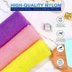 3pcs African Exfoliating Towels Bath Sponge Body Shower Net Bathroom Accessories - Picture 1 of 4