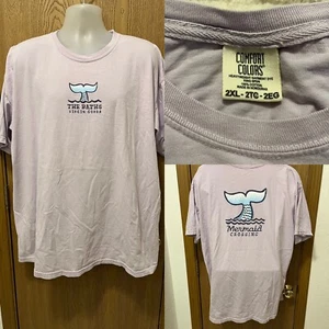 Comfort Colors T-Shirt 2XL Short Sleeve Purple Double Sided “The Baths” - Picture 1 of 14