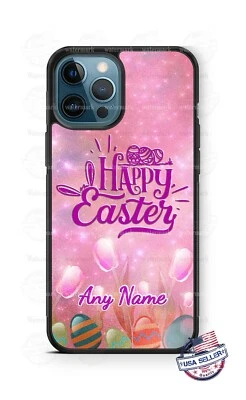 Funda de teléfono personalizada con diseño de flor de Pascua feliz para iPhone Samsung Foto 1 de 4