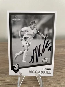 Savannah McCaskill SIGNED 2023 Parkside NWSL BW Insert Angel City FC Soccer Card - Picture 1 of 2
