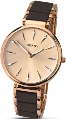 Reloj Sekonda Seksy para mujer con esfera de oro rosa y marrón 2215 Foto 1 de 4