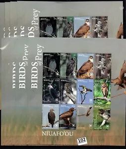 JC 10X NIUAFO'OU 2018 - MNH - BIRDS - OWLS, EAGLES - Picture 1 of 1