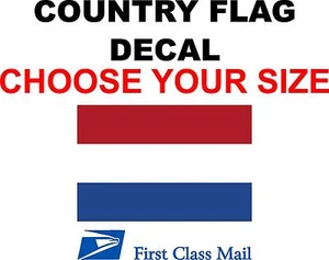BANDERA DEL PAÍS HOLANDÉS, PEGATINA, CALCOMANÍA, VINILO DE 5 AÑOS, BANDERA DEL ESTADO - Imagen 1 de 1