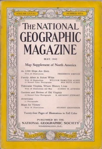 national geographic-MAY 1942-FAMILY AFOOT IN YUKON WILDS. - Picture 1 of 3