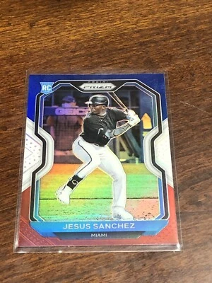2021 Panini Prizm Baseball Red White Blue RC Jesus Sanchez Miami #148 B15 - Image 1 of 2