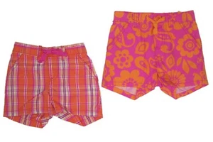 Carter's Little Girls Size 4 5 or 6 Lot of 2 Summer Shorts NWOT - Picture 1 of 3