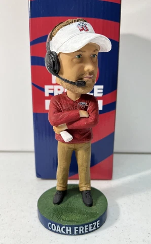 2022 Liberty University Flames Football Coach Hugh Freeze SGA Bobblehead NEW BOX Cover