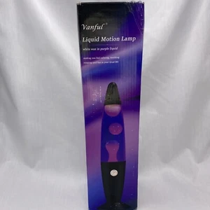 Vanful 13” Purple Liquid Lava Lamp W/white Wax - Picture 1 of 5