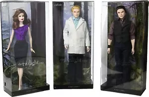 The Twilight Saga 3 Doll Set - Esme, Emmett & Carlisle - Barbie Pink Label Dolls - Picture 1 of 5