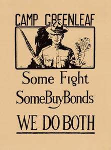 Camp Greenleaf - We Do Both - 1910's - World War I - Propaganda Poster - Picture 1 of 1
