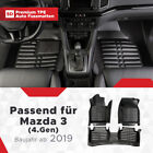 5D Premium Auto Fussmatten TPE Set passend für Mazda 3 (4.Gen) Baujahr ab 2019