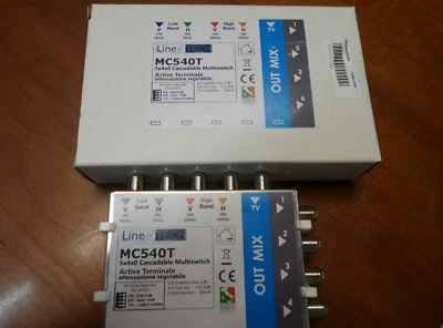 MULTISWITCH MINI (5 IN 4 OUT) MC504T TERMINALE REGOLAB.LINE TECH 0343 - Immagine 1 di 3