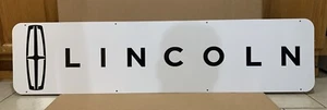 Lincoln Car Sign Metal Double Sided Gas Oil Tools Parts Tire Garage Wall Decor - Picture 1 of 4