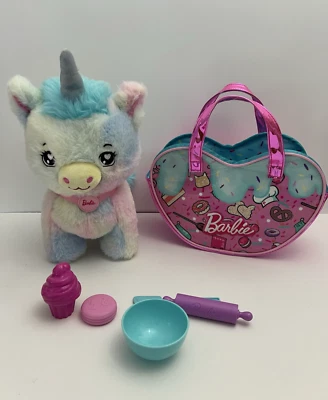 Barbie Chef Pet Adventure Plush Unicorn Toy Carry Purse Cooking Baking Playset - Image 1 of 4