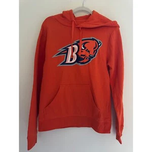 Bucknell Bison University Campus Pullover Hoodie Orange Small Front Pocket Pouch - Picture 1 of 5
