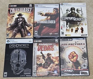 Lote de juegos de PC nuevos y precintados Red Faction Dishonored Call of Juarez y más  - Imagen 1 de 8