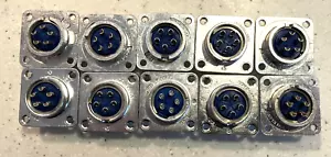 Lot of 10 AMPHENOL 5 pin Female And Male Connectors 97-3201A NOS - Picture 1 of 4
