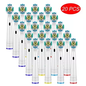 20 Stück Elektrische Zahnbürste Ersatzzahnbürstenköpfe Oral B Clean Zahnfleischpflege, - Bild 1 von 15