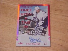 Doug Gilmour 2023 Leaf ITG Used Once Upon A Time In Toronto AUTO 3/3  Maple Leaf