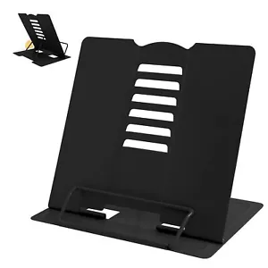Metal Book Stand Book Holder Book Stand for Reading Adjustable Book Holder fo... - Picture 1 of 8