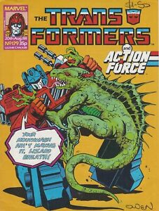Marvel UK Comics 1988 The TRANSFORMERS #179 Very Fine Bag/Board ACTION FORCE