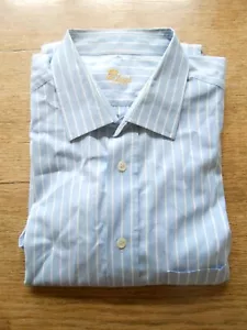 van Laack terry Langarm Hemd, XL, blau/ weiß gestreift - Bild 1 von 8