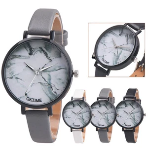 Orologio donna/ragazza contemporaneo, quadrante marmo/granito/pietra, casual, cinturino sottile " - Foto 1 di 5