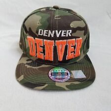 Headline Mens Denver City Army Camo Camoflauge Print Snapback Cap Hat
