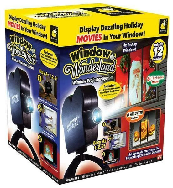 Bulbhead 11674 Star Shower Window Wonderland Projector - Black