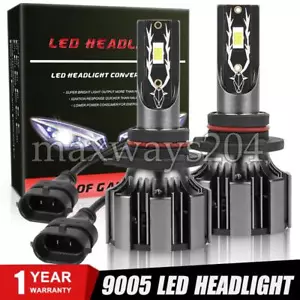 2X 9005 HB3 LED Headlight Bulb Globes Conversion Kit 120W 50000LM 6000K White - Picture 1 of 12