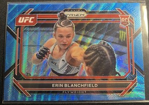 2023 Panini Prizm UFC Erin Blanchfield #12 Blue Wave Prizm