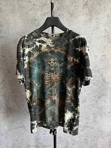 Camiseta Wild Skeleton Y2K Hombre Talla M Sobreimpresión Neón Logo Brilla en la Oscuridad - Imagen 1 de 18