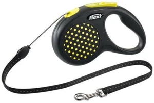 Leash Retractable Flexi Design S Rope Yellow 5 Metres 12KG Max - Picture 1 of 1