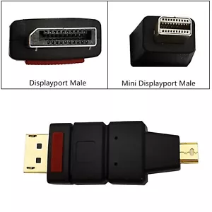 Display Port DP Male to Mini Display Port Male Connector Mini DP Cable Adapter - Picture 1 of 7