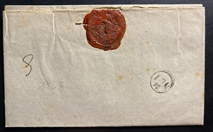 1852 Malepane Poland Stampless Letter Sheet Vintage Cover To Oppeln - Picture 1 of 4