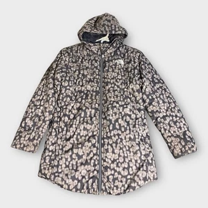 The North Face Jacket Girls Large Gray Tamburello Light Weight Puffer Hiker Camo - Picture 1 of 16