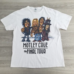 Vtg Mötley Crüe The Final Tour 2014 Band Tee Delta Pro Weight Large Rock Shirt - Picture 1 of 17