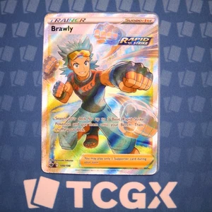 Pokemon - Brawly (Full Art) - 188/198 - SWSH06: Chilling Reign - Holo NM - Picture 1 of 1