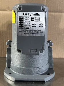 Bomba máquina herramienta GRAYMILLS IMS08-E, 1/8 HP, 115/230V AC 56YR46 Nos excedente - Imagen 1 de 7