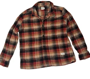 Ben Sherman Mens L Shirt Jacket Brushed Plaid Flannel Cool Weather Autumn Cozy - Picture 1 of 8