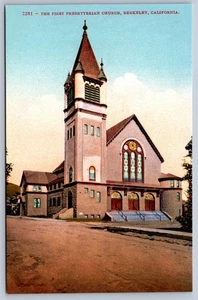 Berkeley Kalifornien Die erste presbyterianische Kirche Postkarte - Bild 1 von 2